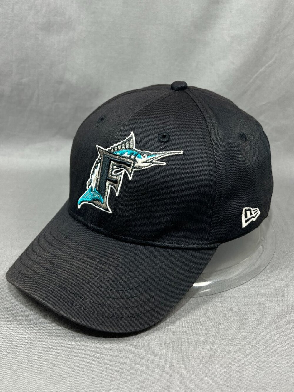 Vtg Florida Miami Marlins New Era Snapback MLB Hat Cap Black Adjustable Mens